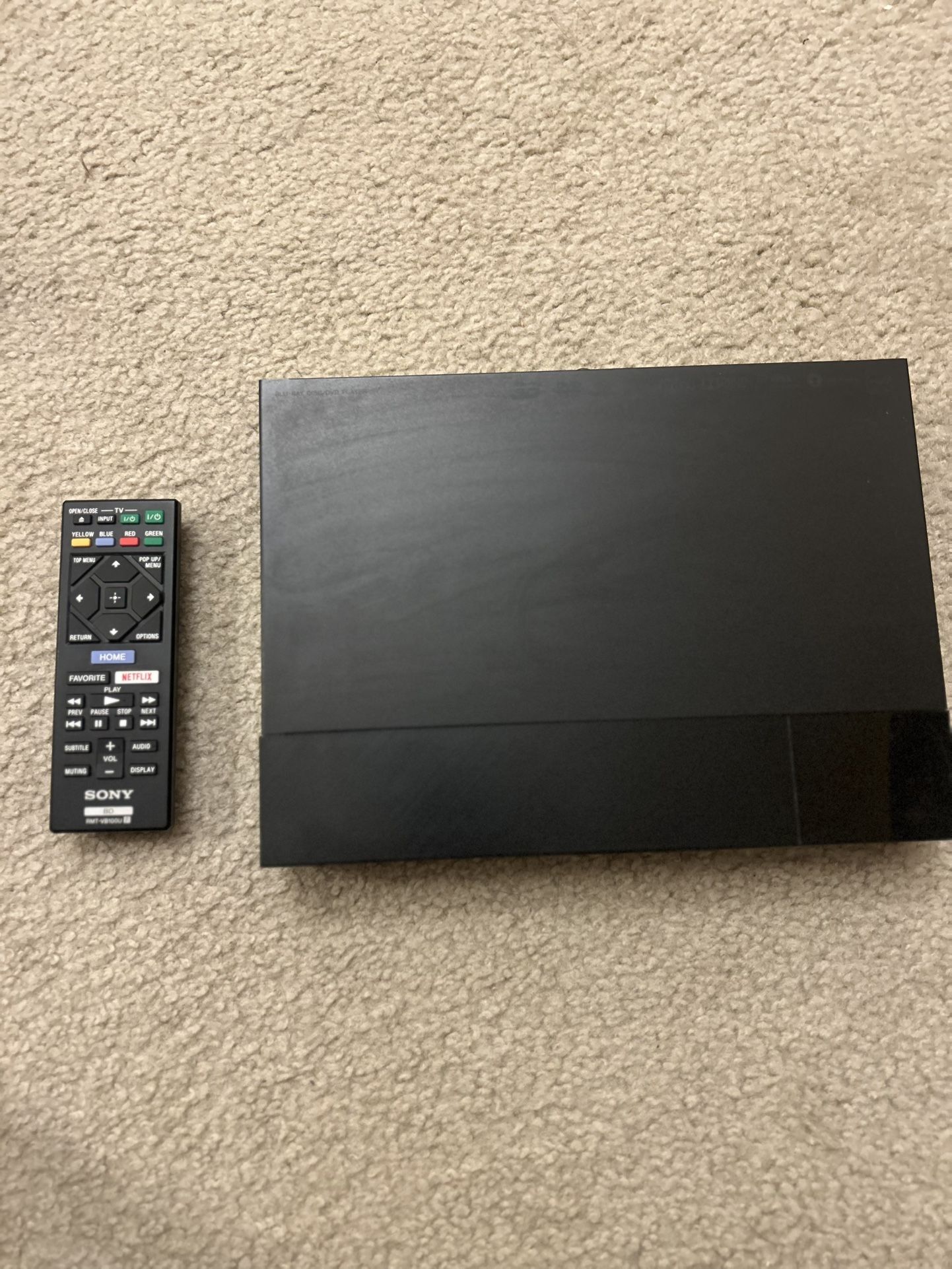 Sony BDP-S6500 3D Blu-ray DVD Player 4K UHD Upscale Remote & Power Cord