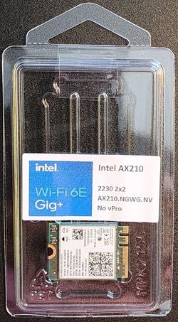 New Intel WiFi 6 AX210 WiFi 6 card 802.11ax  with BT