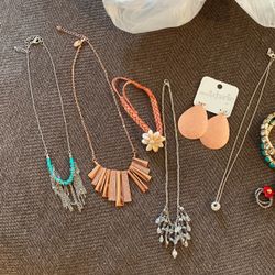 Bag Of Jewelry! New And Used!