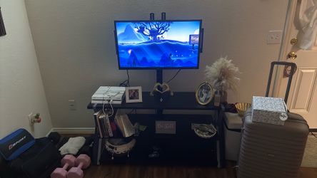 Entertainment center with mount