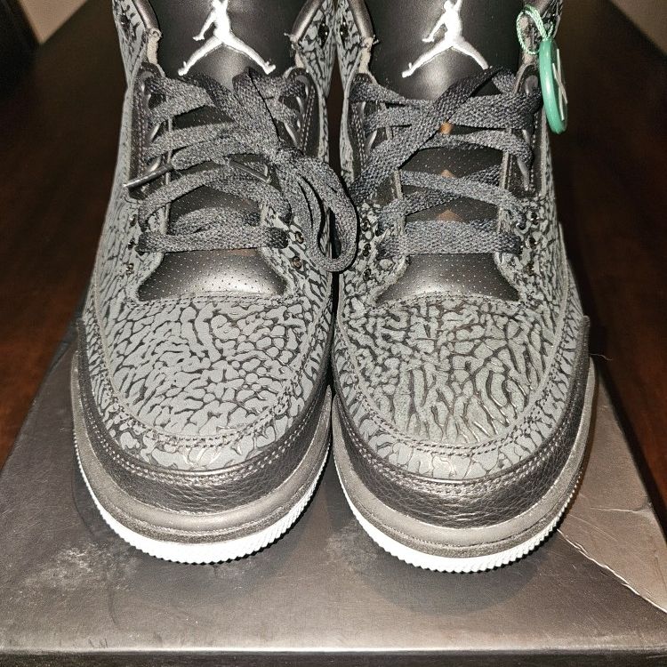 Air Jordan 3 Black Flip