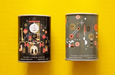 FAO Schwarz Collectable Mid-Century Hot Chocolate Tins