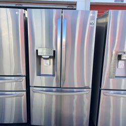 Lg French Door Refrigerator Stainless Steel Stainless Steel 