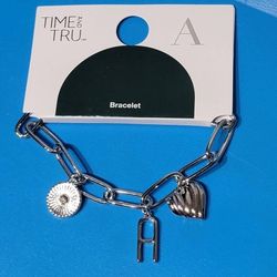 Silvertone Initial "A" Charm Bracelet
$5 (One Available)