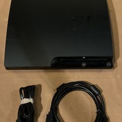 Sony PlayStation 3 Slim PS3 120GB Console & Cord Ms Only CECH-2001A Tested