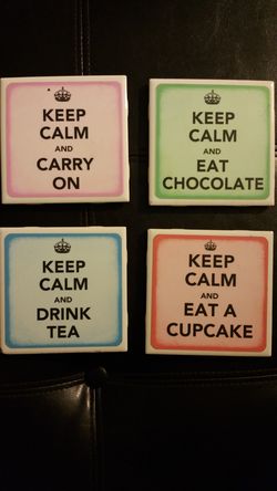 KEEP CALM coasters/tiles