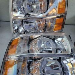 07-13 Chevrolet Silverado Headlights Luces Micas Calaveras Faros Faroles Chevy