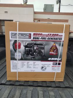 NEW dual fuel generator 12,000w with electric Start NUEVO