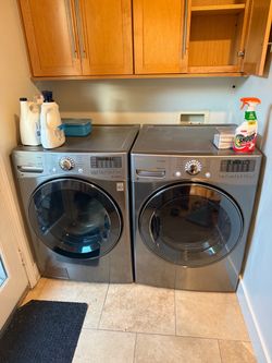 LG Front Load Washer and Dryer side by side