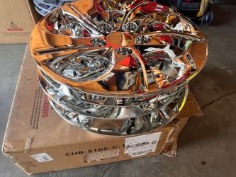 15" All Chrome Hubcaps