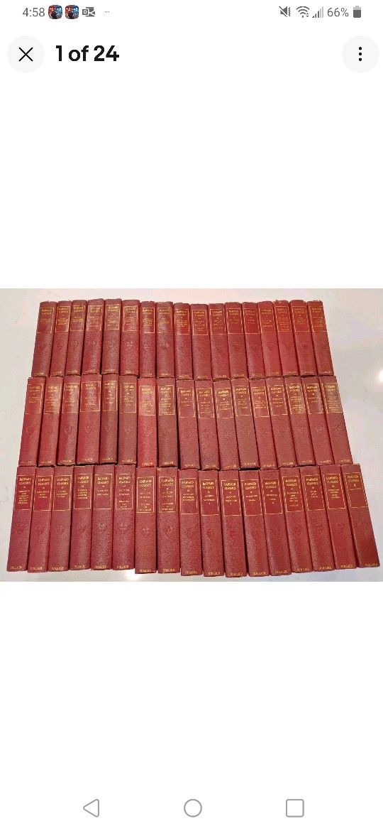 THE HARVARD CLASSICS 1909 First Edition complete 51 Volume Set - Collier Press