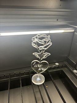 Acrylic Valentine’s Rose