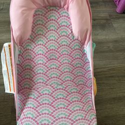 Summer Infant Bañista de lujo para bebé (Bubble Waves) – Soporte de baño para uso en la bañera –3 posiciones reclinables