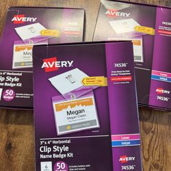 Avery Name Badges With Clips