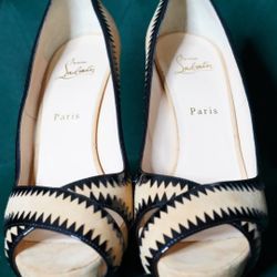Christian Louboutin Black Suade Size 10