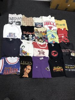 Vintage wholesale rock tees band tees sports tees