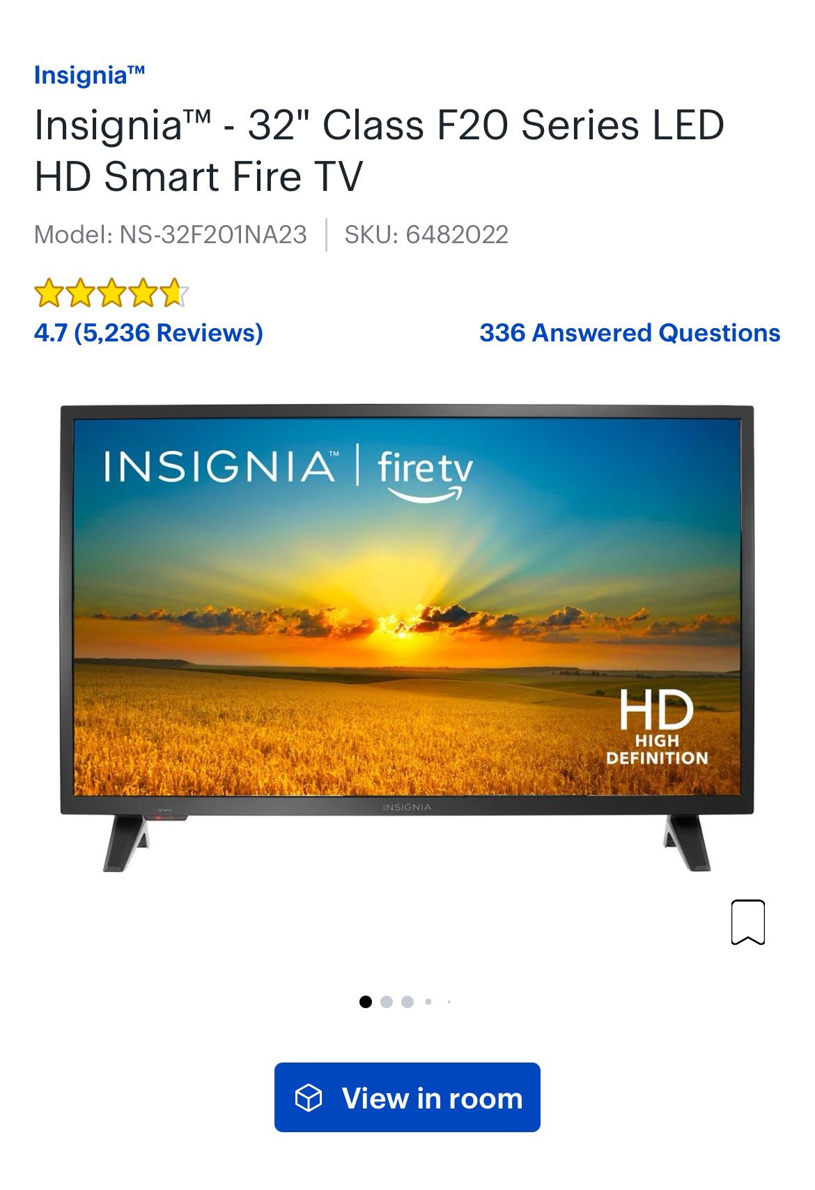 Insignia 32” Smart Fire TV