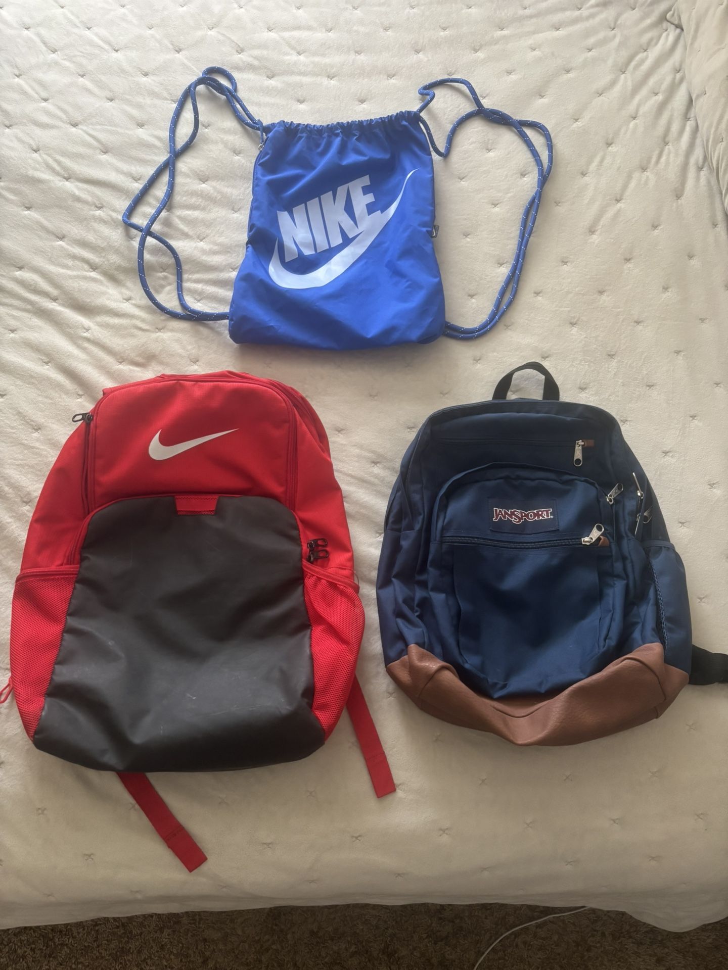 Nike And Jansport Backpack