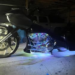 Motorcycle Lightning Kit 12 Strip Dream Color With Brake And Turn Signal Functions.