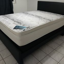 $450 Queen Bed Frame With Mattress And Box Spring Brand Free Delivery Free Assembly 