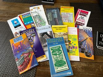 Chicago Street Road CTA Navy Pier Maps And Brochures Vintage Mixed Lot