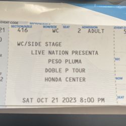 PESO PLUMA BOLETOS!!!!Hoy Sabado