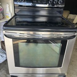 STAINLESS STEEL GLASS TOP 5 BURNER (DELIVERY AVAILABLE)