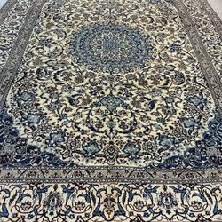 8’.1” X 10’.8” Very Fine Authentic Persian Hand Knotted Nain rug