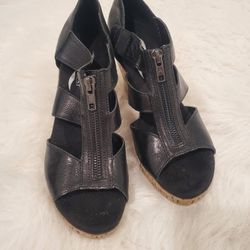 Aerosoles peep toe wedge sandals sz 7