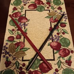 Peyote Drumstick. Ebony and Redwood.