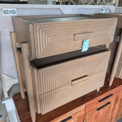 Three Drawer Carved Accent Table