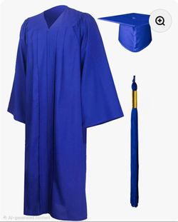 Graduation gown (Royal Blue) Medium