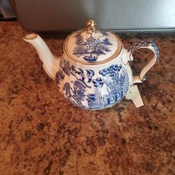 Blue Flower Teapot 