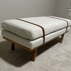 Modern Upholstered Ottoman / Bench – Like New
