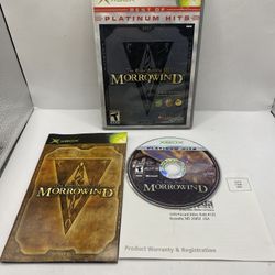 Elder Scrolls III Morrowind Platinum Hits - Microsoft Xbox 3 Tested Authentic