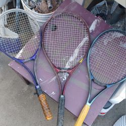 3 Used Tennis Rackets $20 For All 3