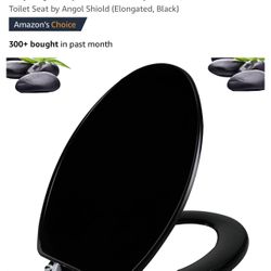 Angol Shield Black Toilet Seat