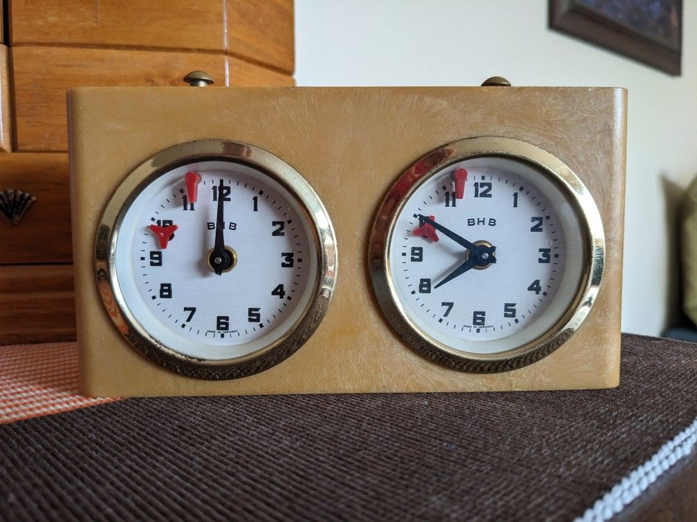 Vintage German BHB Chess Clock