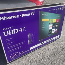 Hisense Roku TV 58’ Inch + Amazon Fire Stick