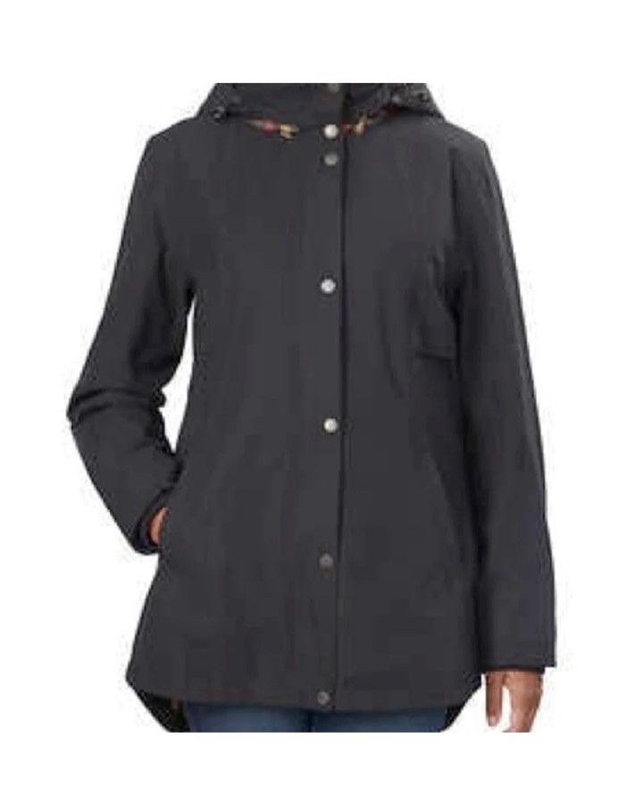 PPendleton Ladies' Hidden Hood Seam Sealed Rain Jacket - Goldenrod, Small