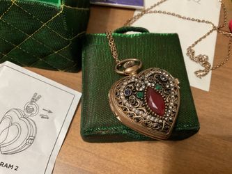 SARAH COVENTRY HEART SHAPE WATCH PENDANT