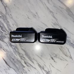 Makita 18v 4.0 Batteries 