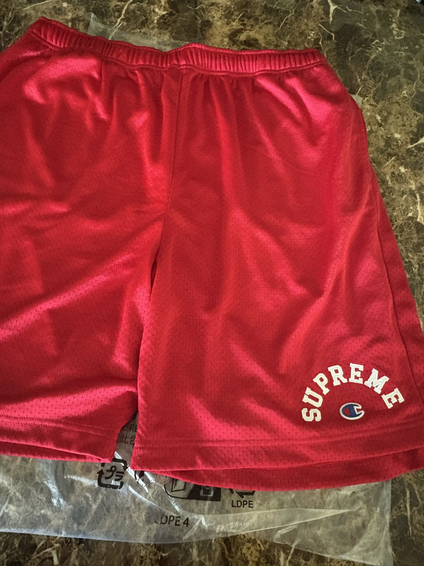 Supreme x Champion Mesh Shorts (Men’s) Red