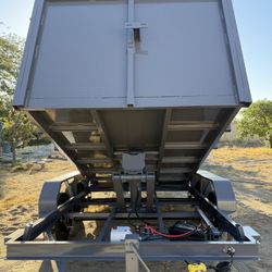 New 8x4x12 Scissor Lift Hydraulic Dump Trailer 💎