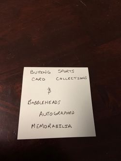 Buying sports cards and memorabilia