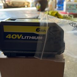Ryobi 40v 6.0a.h Battery