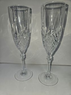 2 Fontana by Cristal D'Arques fluted Champagne glass