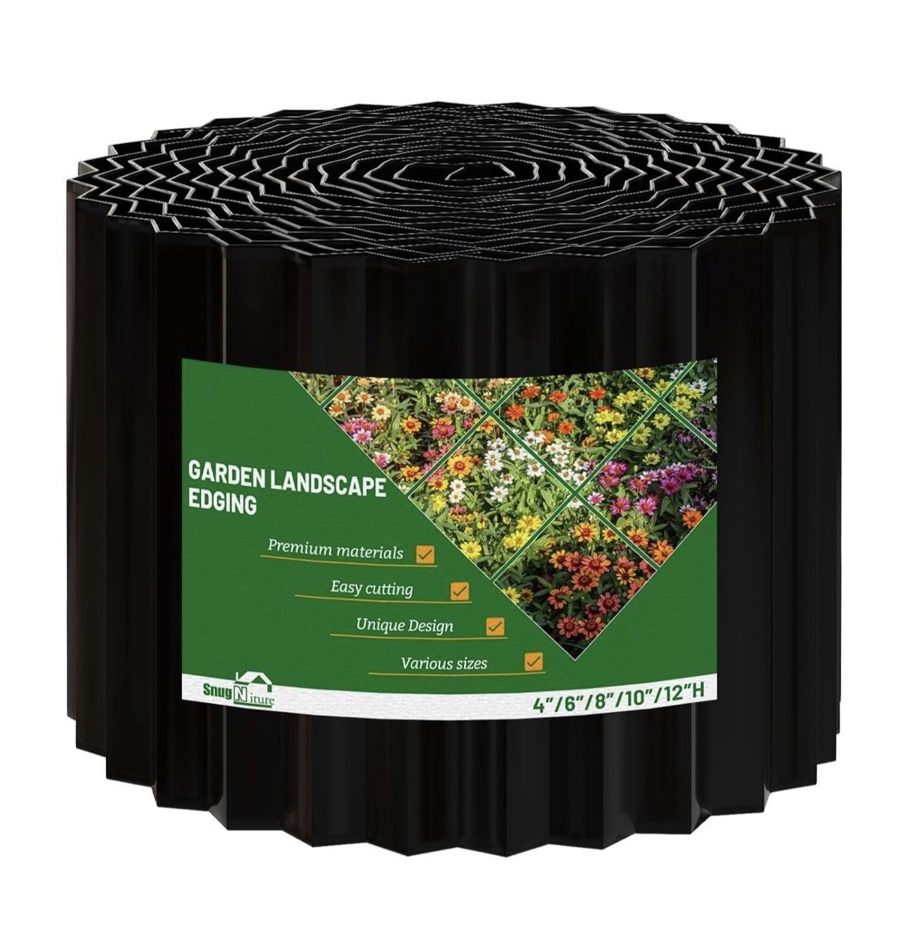 LAVEVE Corrugated Metal Garden Edging 6" x 50Ft,