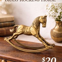 Brass horse decoration