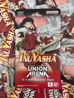 BANDAI TCG UNION ARENA UE23BT INUYASHA SLEEVES BOOSTER PACK QTY NEW SEALED